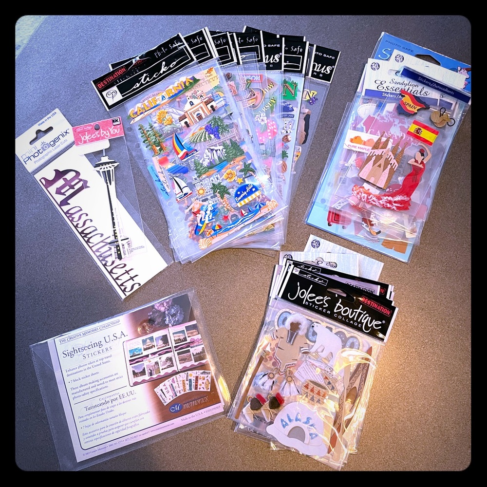 Destination/Travel Scrapbook Stickers
